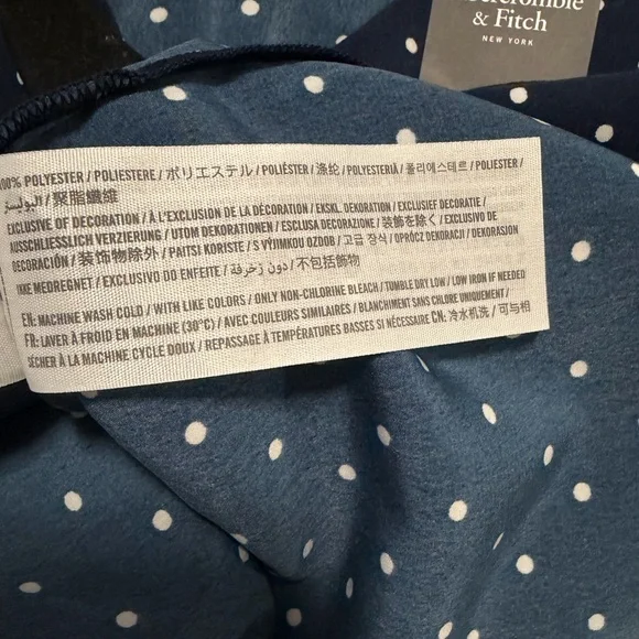 Abercrombie & Fitch Navy Blue Polka Dot Camisole - Picture 4 of 4